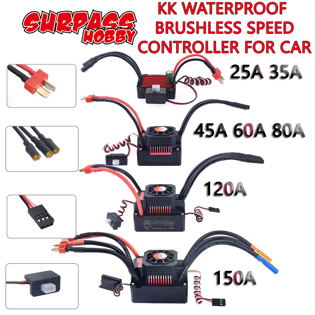 Esc Waterproof 60A - Overtreft Hobby Kk Esc Waterdichte 150a