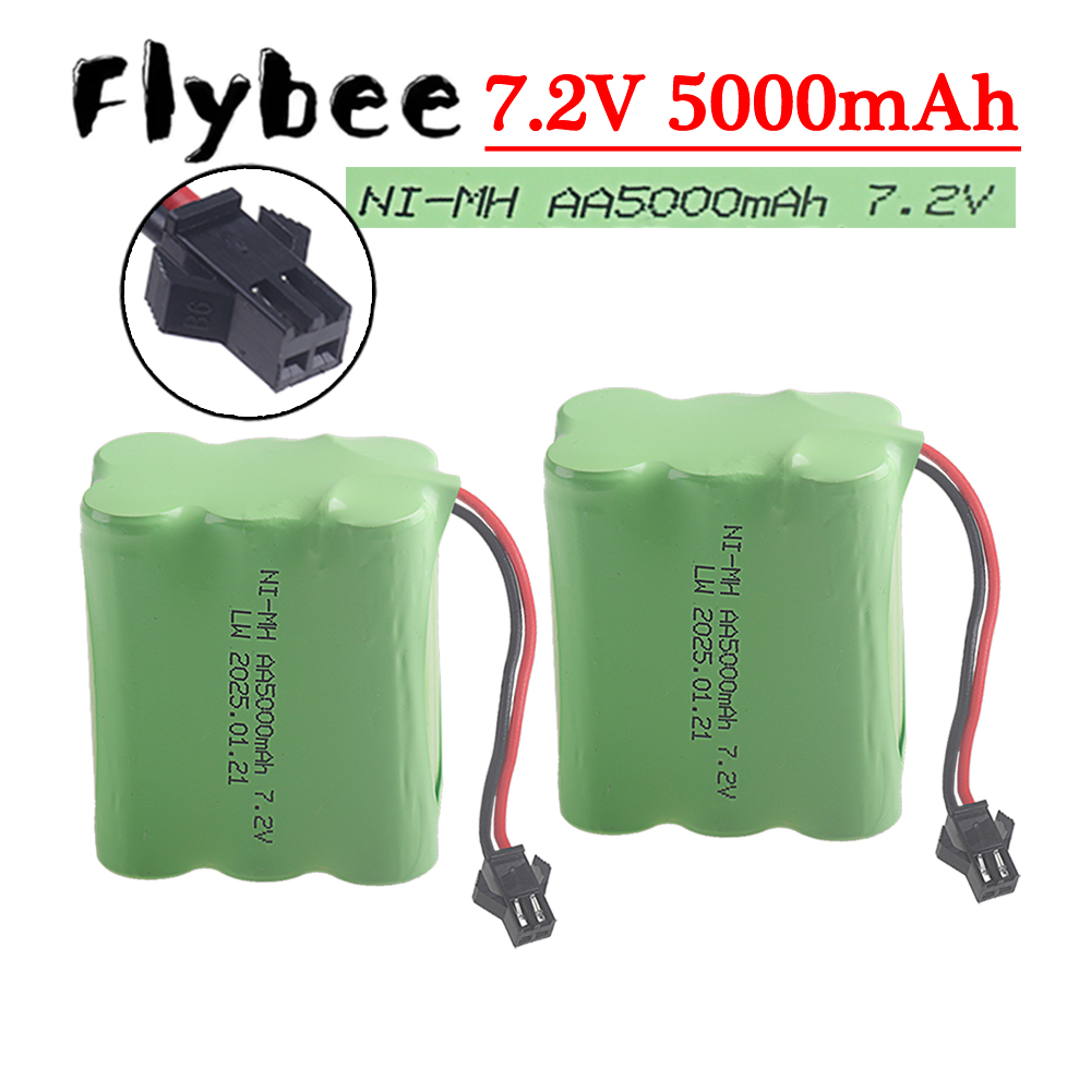 Rc Hobby Hub - (SM-2P-stekker) 7,2 V 5000 mah NiMH-batterij