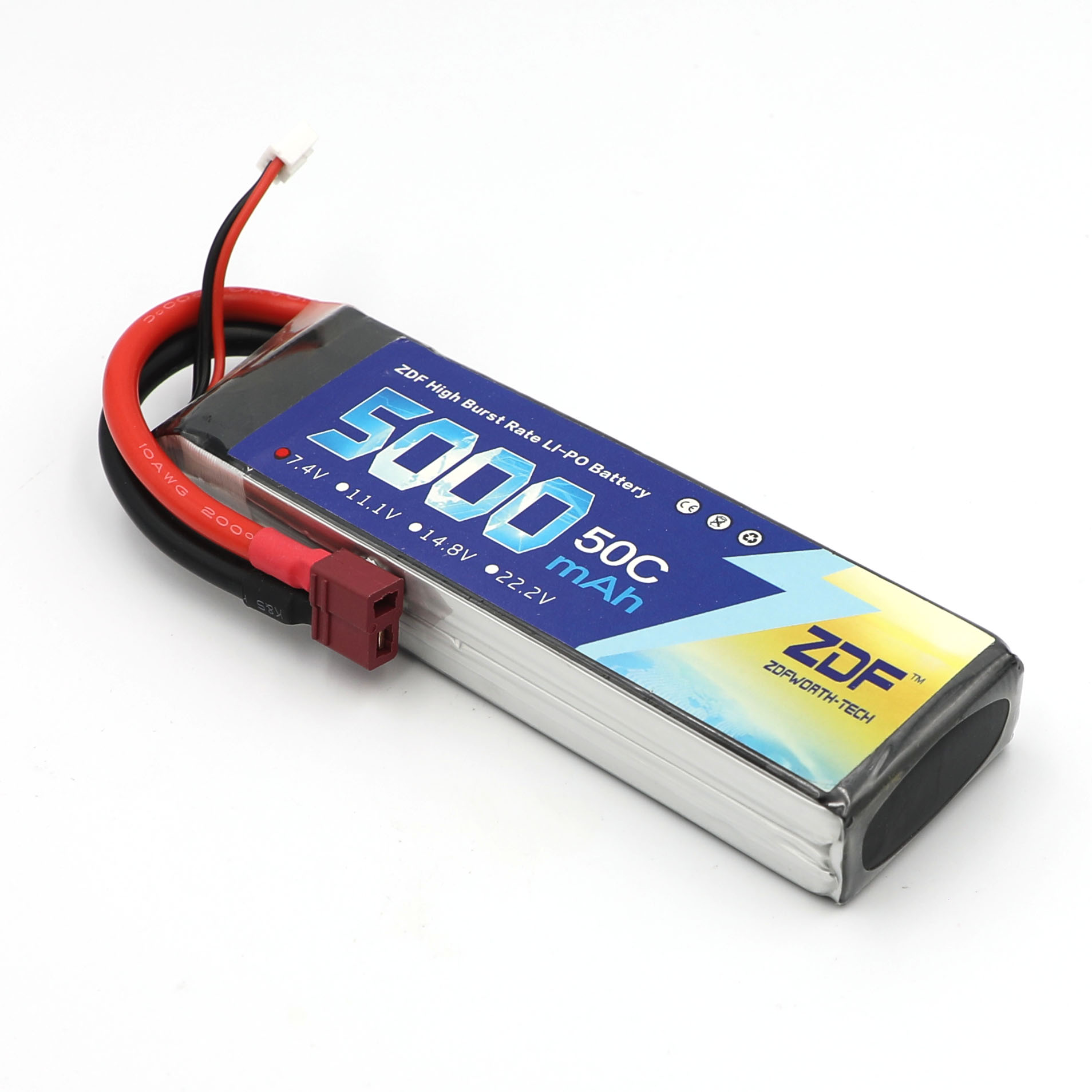 Rc Hobby Jet - ZDF RC Lipo Batterij 7.4V 5000mah