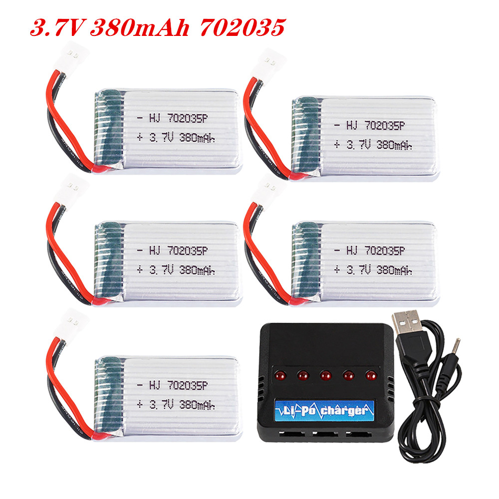Rc Hobby Hub - 3.7V 380Mah 702035 Lipo Batterij Oplaadbare