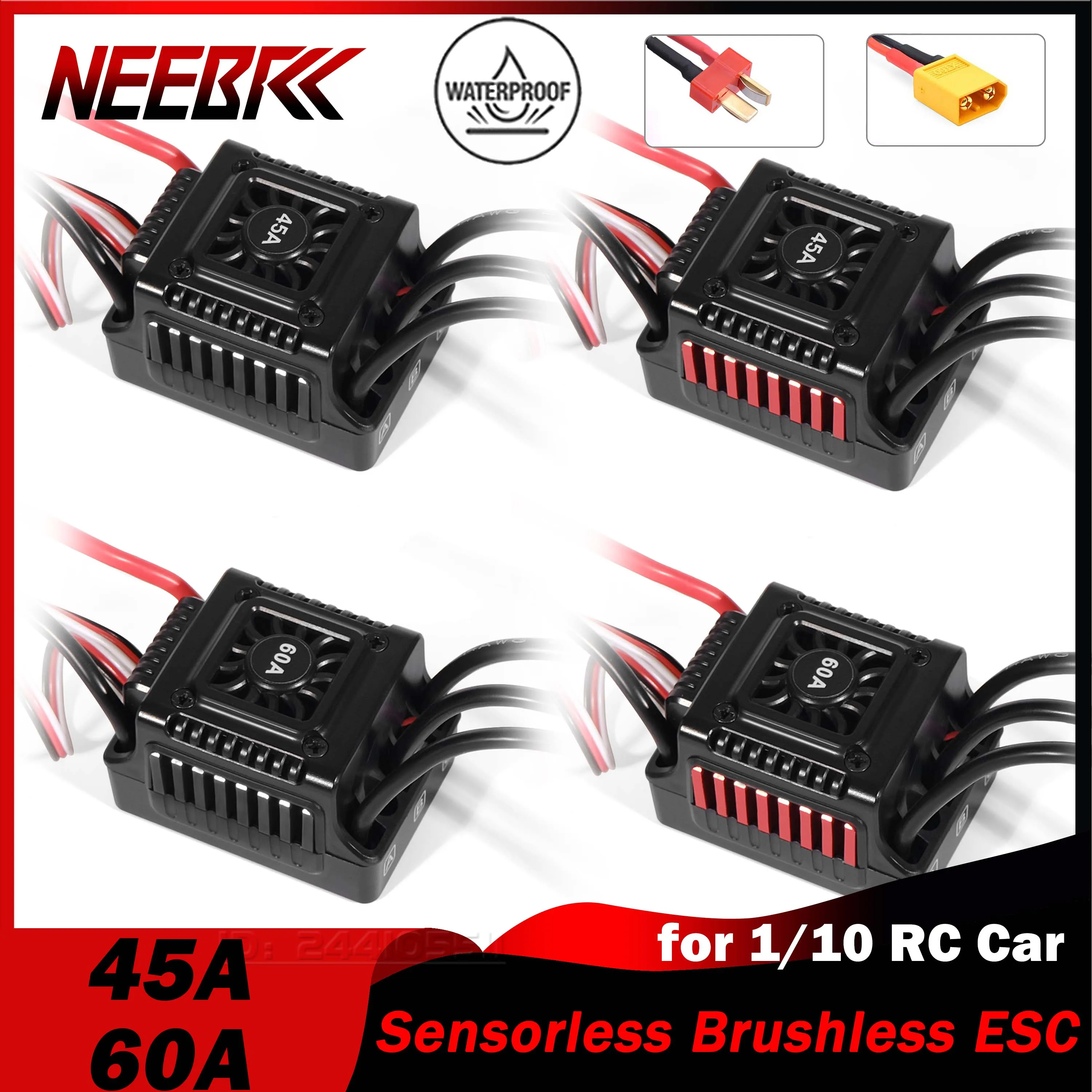 Esc Waterproof 60A - NEEBRC 45A 60A Sensorloze borstelloze ESC