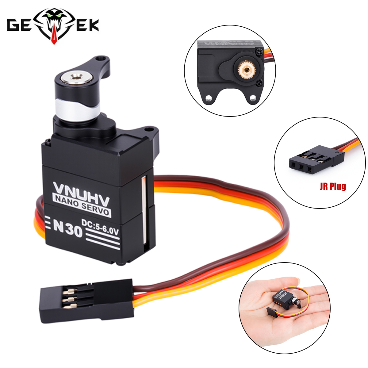 Servo Metal Gear - Aluminium Digitale Servo met Servo Saver