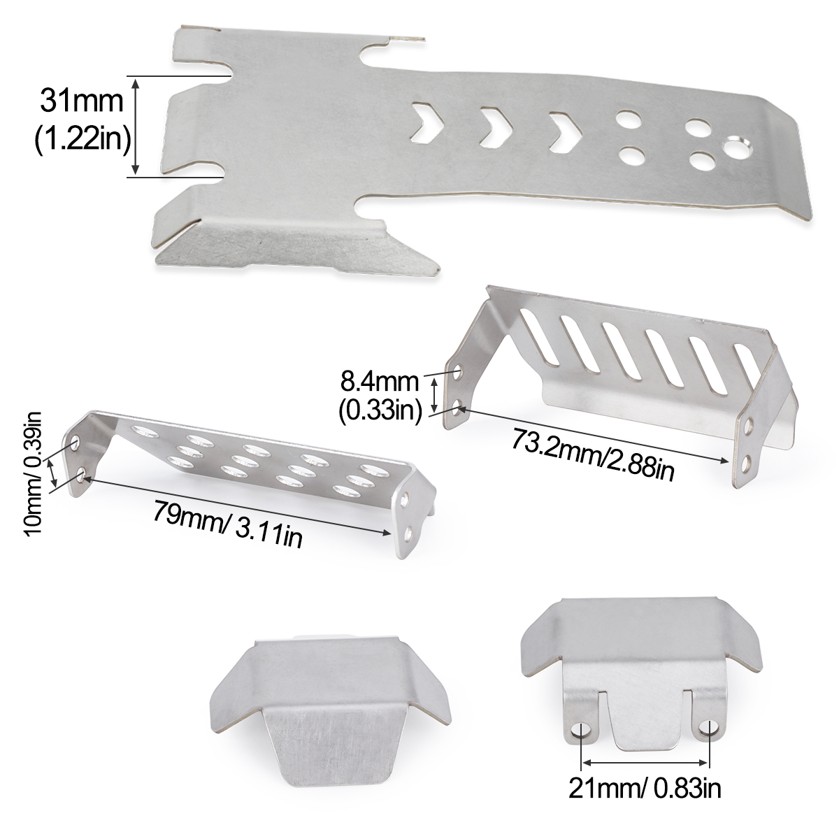 Rvs Asbeschermer Skid Plate Ch - Rc Hobby Crawler recensie en prijs