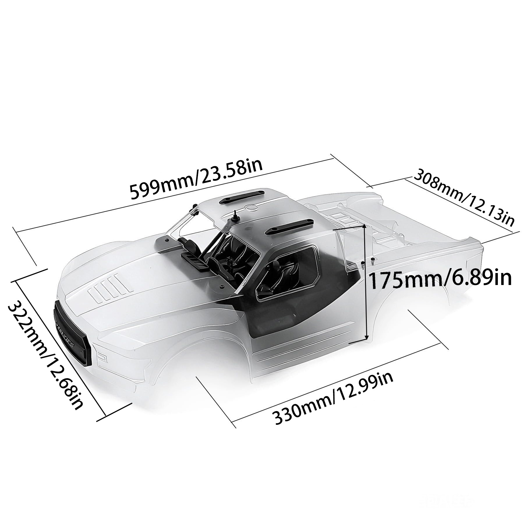 1:10 Short Course Truck PC Car - Body Shell Rc recensie en prijs