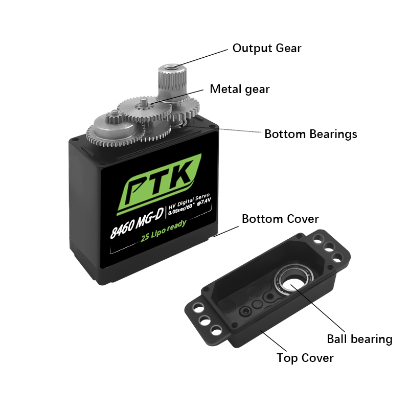 PTK 8460 MG-D9g Digitale servo - Servo Metal Gear recensie en prijs