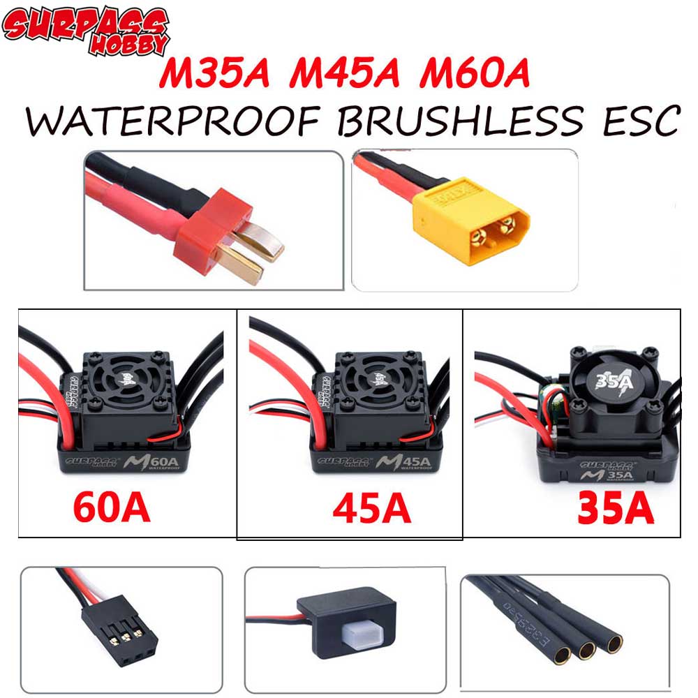 Surpass Hobby M35A 45A 60A 2-3 - Esc Waterproof 60A recensie en prijs