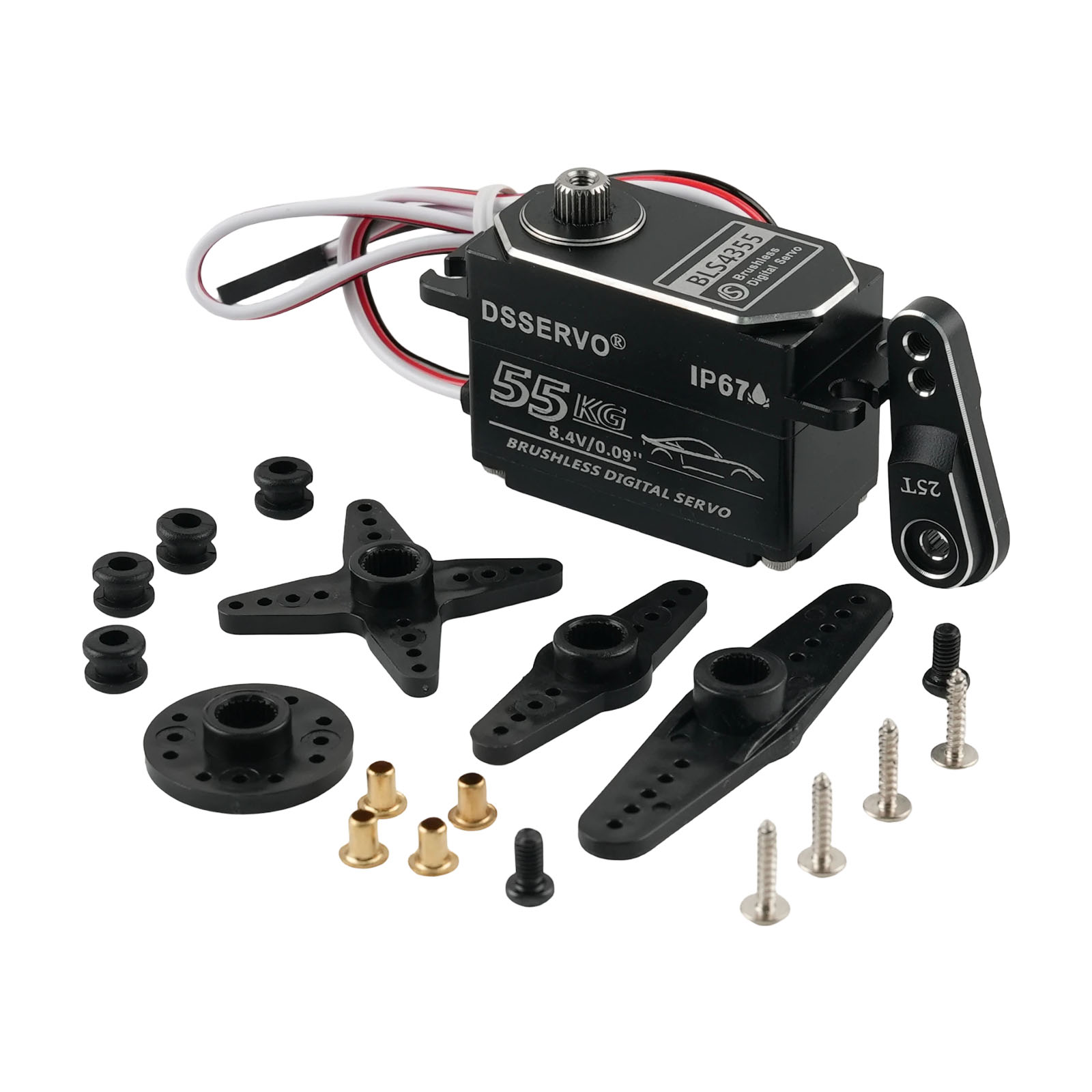 Dsservo BLS4355 55KG Low-profi - Servo Metal Gear recensie en prijs