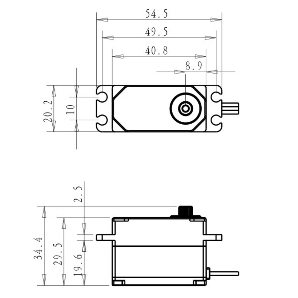 Dsservo BLS4355 55KG Low-profi - Servo Metal Gear recensie en prijs