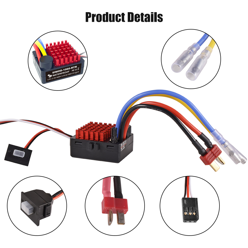 9IMOD 1060 RTR 60A ESC geborst - Esc Waterproof 60A recensie en prijs