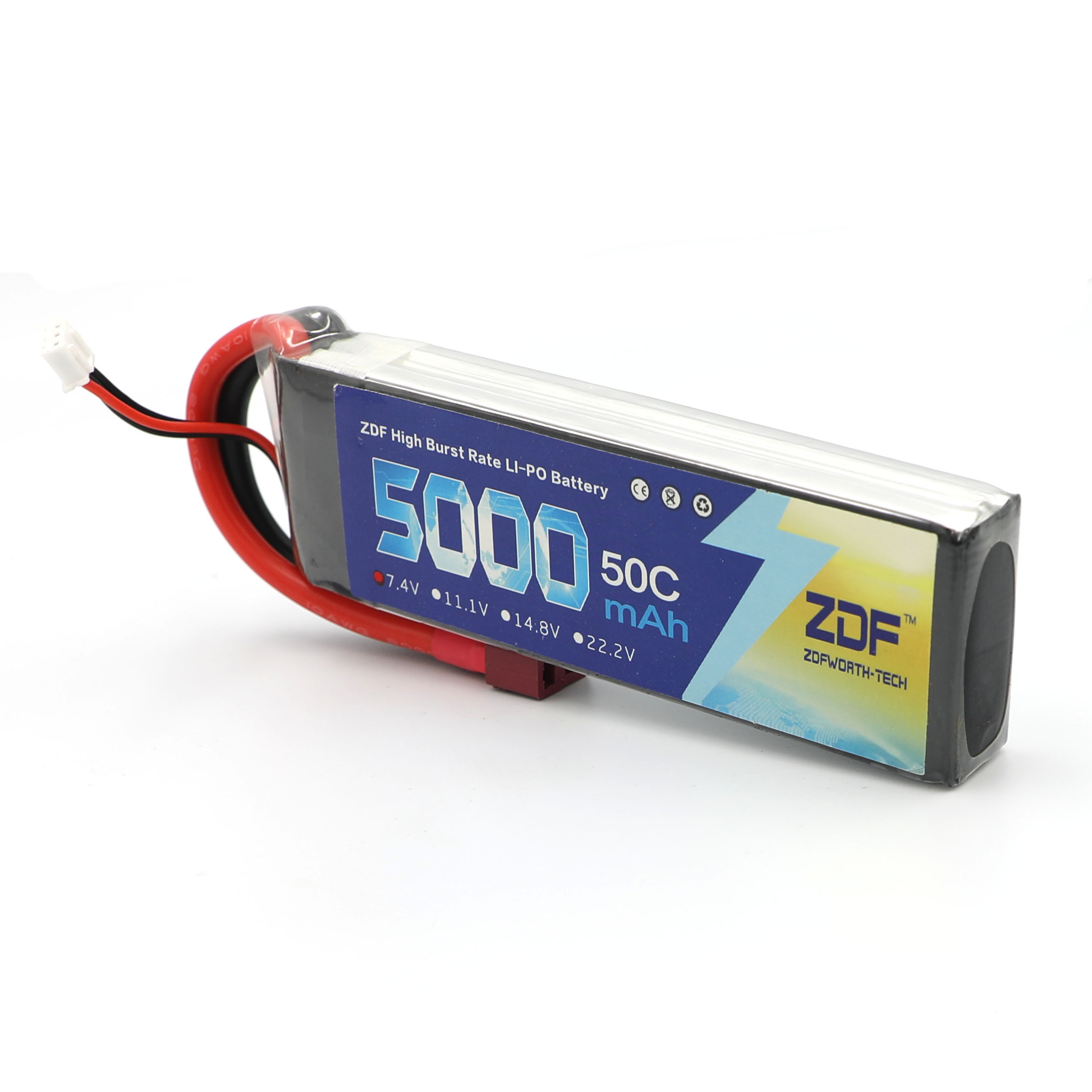 ZDF RC Lipo Batterij 7.4V 5000 - Rc Hobby Jet recensie en prijs