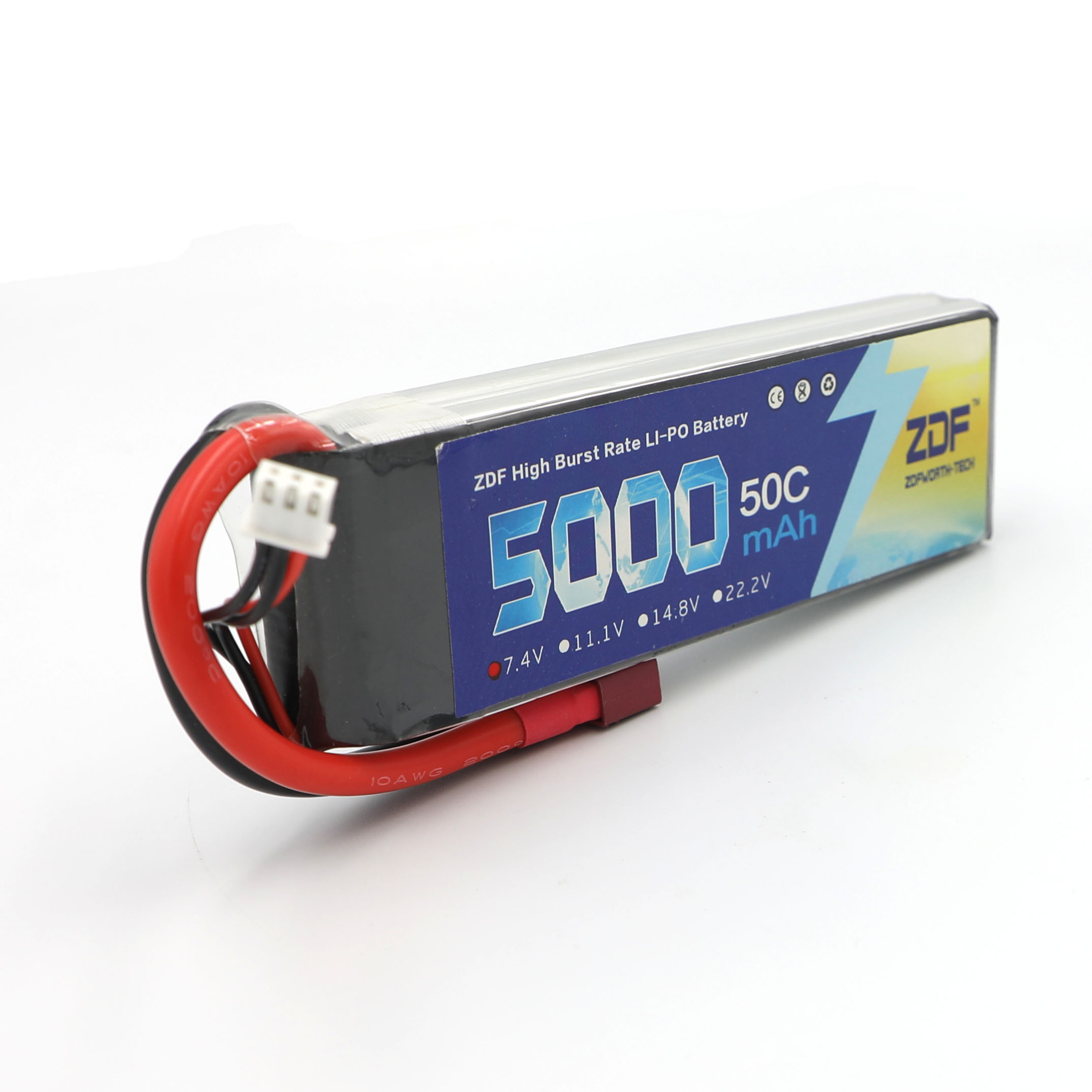 ZDF RC Lipo Batterij 7.4V 5000 - Rc Hobby Jet recensie en prijs
