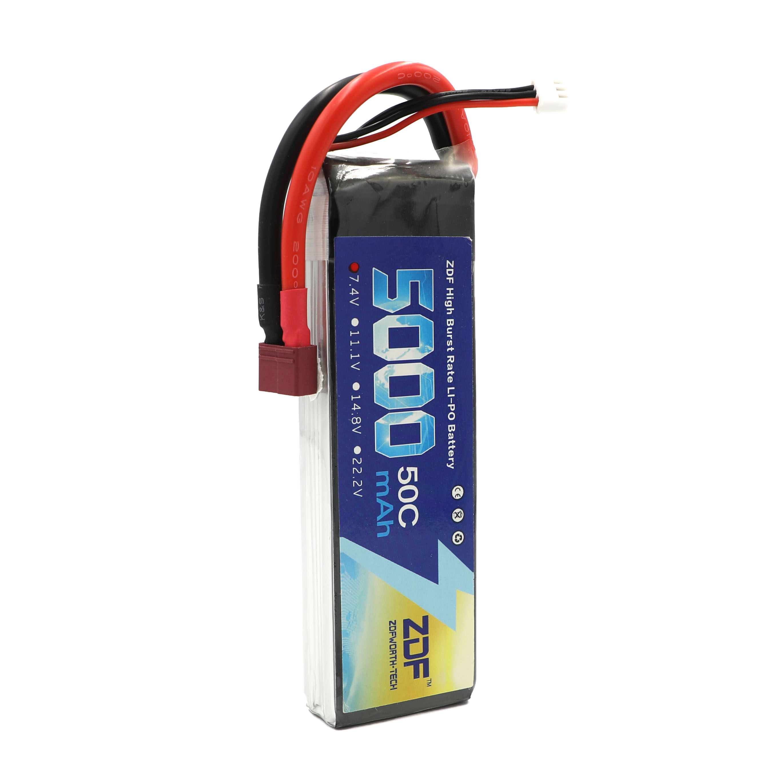 ZDF RC Lipo Batterij 7.4V 5000 - Rc Hobby Jet recensie en prijs
