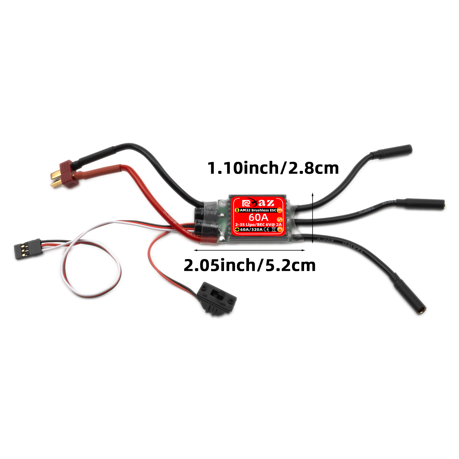 RCXAZ AM32 60A borstelloze ESC - Esc Waterproof 60A recensie en prijs