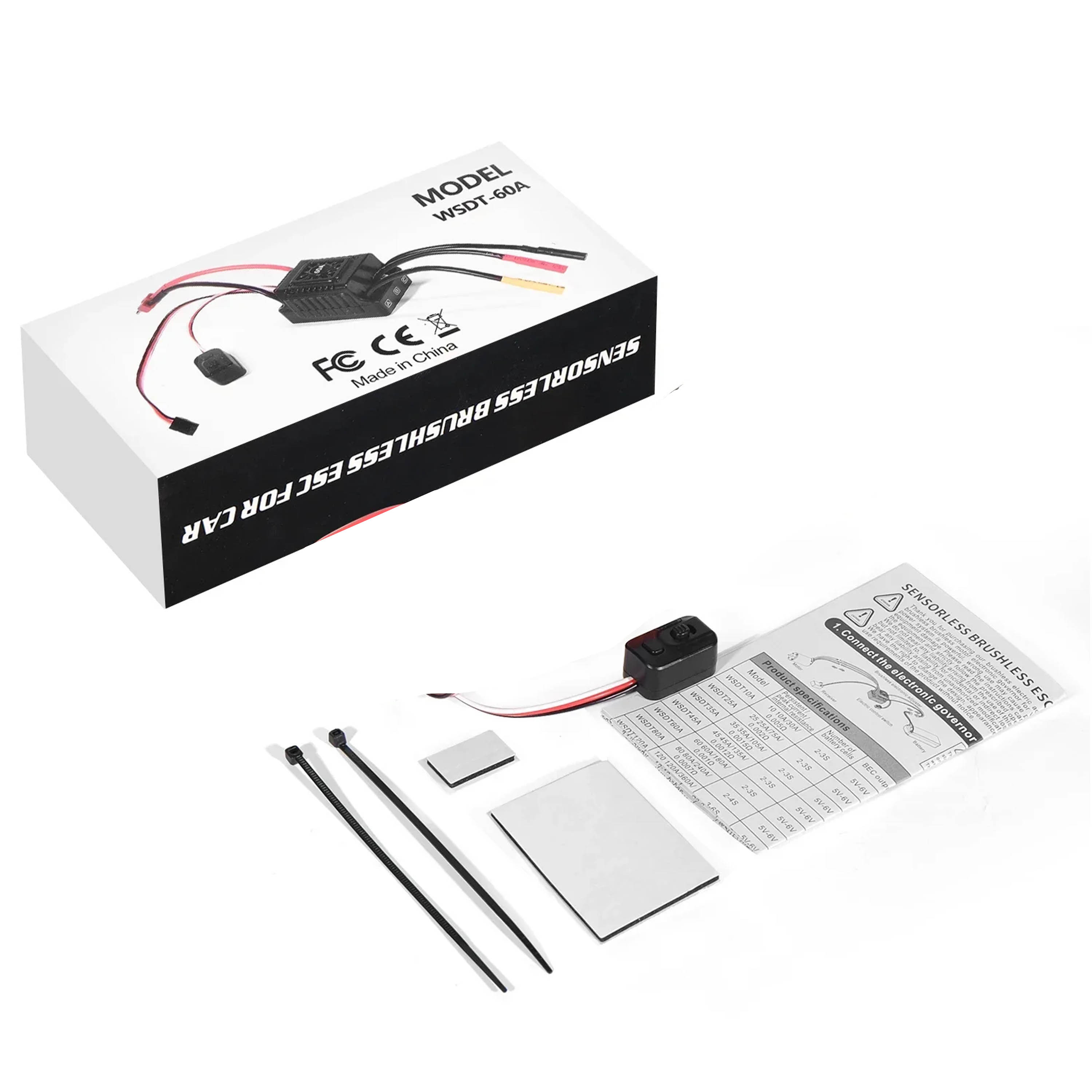 NEEBRC 45A 60A Borstelloze ESC - Esc Waterproof 60A recensie en prijs